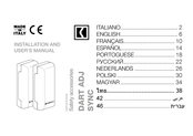 Comunello Automation GDARTADJN1B00A Installation And User Manual