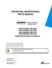 Ingersoll-Rand Doosan XHP1070CMH-2100 Operation Maintenance & Parts Manual