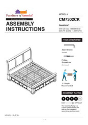 Furniture of America CM7302CK Assembly Instructions Manual