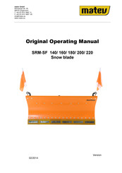 matev SRM-SF 180 Original Operating Manual