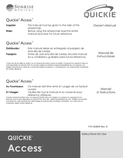 Sunrise Medical QUICKIE ACCESS EIR14 Owner's Manual
