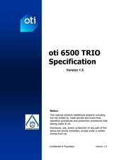 oti 6500 TRIO Specification