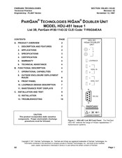 CopperOptics PairGain HiGain HDU-45 Manual