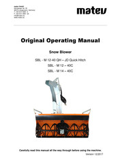 matev SBL-M 14-40C Original Operating Manual
