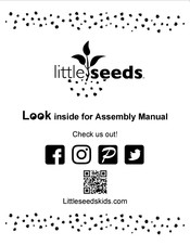 Little Seeds Metal Bed with Casters 4395419LS Manual