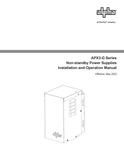 EnerSys alpha APX3-608G Installation And Operation Manual
