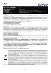 Orno OR-ZS-818 Manual