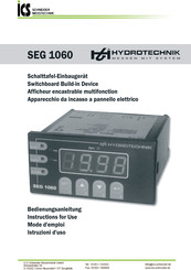 Hydrotechnik 3192-04-20.00 Instructions For Use Manual
