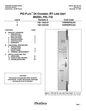 CopperOptics PairGain PG-Flex FRL-742 Manual