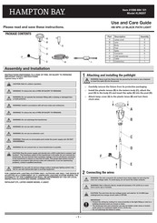 Hampton Bay L08207 Use And Care Manual