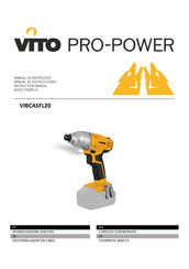 VITO PRO-POWER VIBCASFL20 Instruction Manual