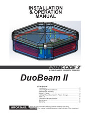 Public Safety Equipment Code 3 DuoBeam II DB2-2LMCNFPA1 Installation & Operation Manual