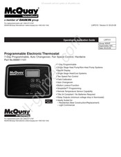 Daikin McQuay 668811101 Operation & Application Manual