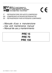 omi PRE 150 Use And Maintenance Manual