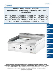 Stalgast 9737110 Instruction Manual / Instructions For The Installer