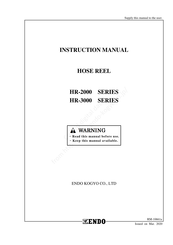 Endo HR-2000 Series Instruction Manual