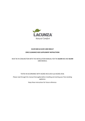 Lacunza SILVER 1000 Supplement Instructions