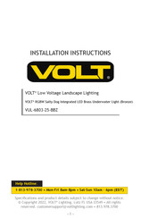 Volt VUL-6803-25-BBZ Installation Instructions Manual