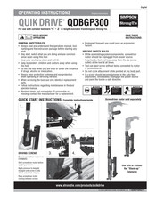 Simpson Strong-Tie QUIK DRIVE QDBGP300 Operating Manual