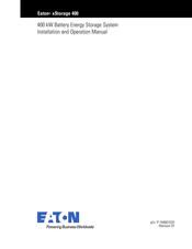 Eaton xStorage 400 Installation And Operation Manual