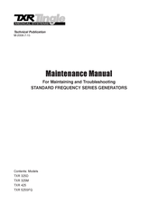 TXR 325M Maintenance Manual