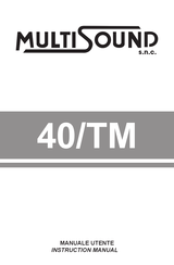 MultiSound 40/TM Instruction Manual