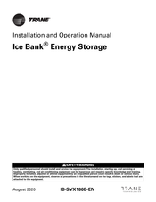 Trane Ice Bank Installation And Operation Manual