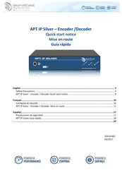 Worldcast Systems APT IP Silver Quick Start Notice
