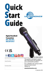 Lectrosonics DHu/E01 Quick Start Manual