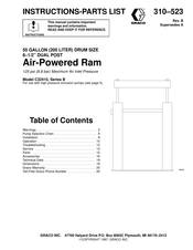 Graco C32410 Instructions-Parts List Manual