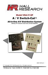 Hall Research Technologies A/V Switch-Cat VSA-31-SP Manual