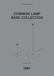 Hay COMMON LAMP BASE Instruction Manual