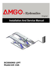 AMGO Hydraulics AX-16A Installation And Service Manual