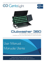CentoLight Clubwasher 360 User Manual
