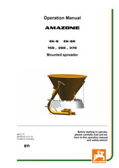 AMAZONEN-Werke EK-SH 260 Operation Manual