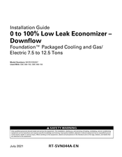 Trane BAYECON355 Series Installation Manual