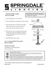 Springdale Lighting FTT10008 Assembly Instructions