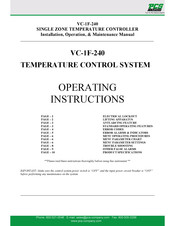 PCS VC-1F-240 Operating Instructions Manual