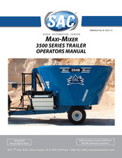 SAC MAXI-MIXER 3500 TRAILER Series Operator's Manual