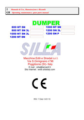 SILLA DUMPER 1200 SN 3L Operating, Maintenance, Spare Parts Manual