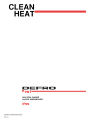 Defro Home CLEAN HEAT Operating Manual