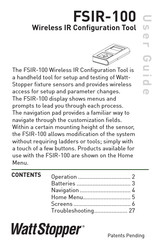 wattstopper FSIR-100 User Manual