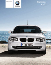 BMW E87 2009 Owner's Handbook Manual