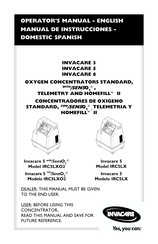 Invacare Invacare 5 with/SensO2 Operator's Manual