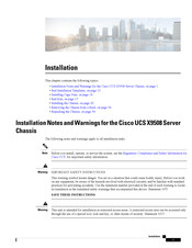 Cisco UCS X9508 Installation Notes