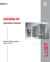 Lust CDD32.006-HF Operation Manual