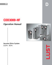 Lust CDD34.017-HF Operation Manual