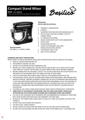 Basilico K633 Instruction Manual