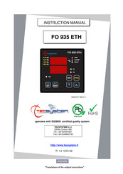 TECSYSTEM FO 935 ETH Instruction Manual