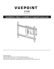 VUEPOINT F170 Installation Instructions Manual